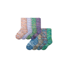 Load image into Gallery viewer, Youth Space Dye Calf Sock 8-Pack