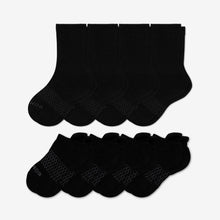 Load image into Gallery viewer, Youth Solids Calf & Ankle Sock 8-Pack