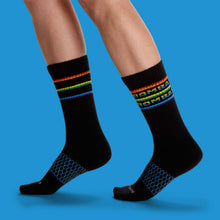 Load image into Gallery viewer, Double Rainbow Calf Socks