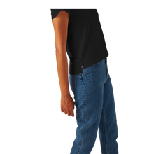 Load image into Gallery viewer, Women’s Pima Cotton Slight Crop Crew Neck T-Shirt