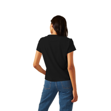 Load image into Gallery viewer, Women’s Pima Cotton Slight Crop Crew Neck T-Shirt