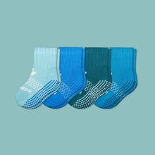 Load image into Gallery viewer, Toddler Gripper Calf Sock 4-Pack