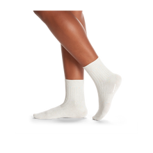 Load image into Gallery viewer, Women's Lightweight Sparkle Ribbed Quarter Socks