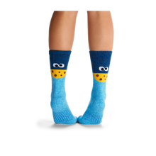 Load image into Gallery viewer, Women's Sesame Street Cookie Monster Colorblock Socks
