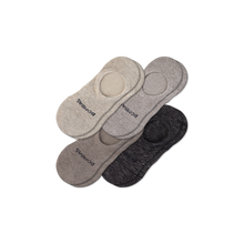 Load image into Gallery viewer, Men's Cushioned No Shows 4-Pack