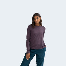 Load image into Gallery viewer, Women's Merino Wool Crew Neck Long Sleeve T-Shirt