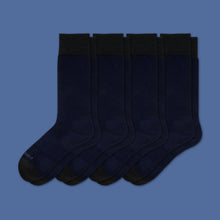 Load image into Gallery viewer, Men's Dress Over the Calf Solid Sock 4-Pack