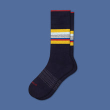 Load image into Gallery viewer, Men's Stripe Dress Calf Socks