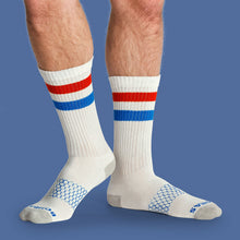 Load image into Gallery viewer, Men's Vintage Stripe Calf Sock 3-Pack
