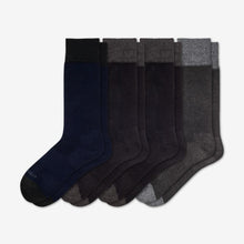 Load image into Gallery viewer, Men's Dress Over the Calf Solid Sock 4-Pack