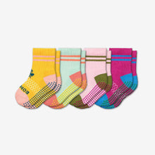 Load image into Gallery viewer, Toddler Gripper Calf Sock 4-Pack