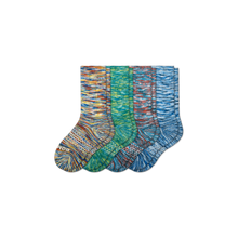 Load image into Gallery viewer, Youth Space Dye Calf Sock 4-Pack