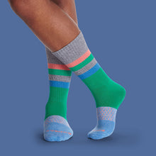 Load image into Gallery viewer, Men's Vintage Stripe Calf Sock 6-Pack
