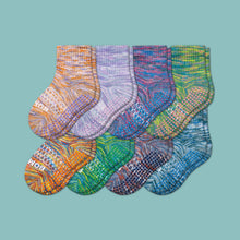 Load image into Gallery viewer, Toddler Space Dye Gripper Calf Sock 8-Pack