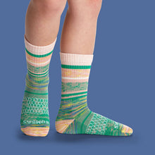 Load image into Gallery viewer, Youth Brush Stripe Calf Sock 8-Pack