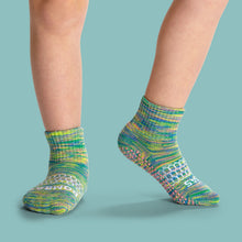 Load image into Gallery viewer, Toddler Space Dye Gripper Calf Sock 8-Pack
