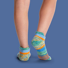 Load image into Gallery viewer, Youth Brush Stripe Ankle Sock 8-Pack