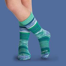 Load image into Gallery viewer, Youth Brush Stripe Calf Sock 4-Pack