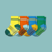 Load image into Gallery viewer, Toddler Gripper Calf Sock 4-Pack