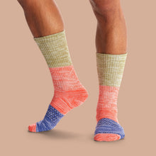 Load image into Gallery viewer, Men's Tri-Block Calf Socks 4-Pack