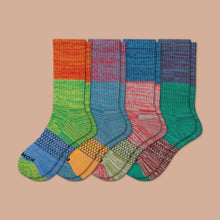 Load image into Gallery viewer, Men's Tri-Block Calf Socks 4-Pack