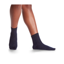 Load image into Gallery viewer, Women's Lightweight Sparkle Ribbed Quarter Socks
