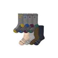 Load image into Gallery viewer, Men's Merino Wool Calf Sock 8-Pack