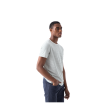 Load image into Gallery viewer, Men's Pima Cotton Striped Crew Neck T-Shirt