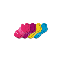 Load image into Gallery viewer, Youth Brights Ankle Sock 4-Pack