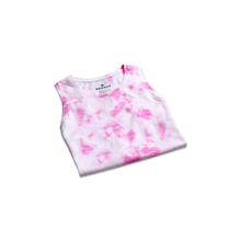 Load image into Gallery viewer, Women's Pima Cotton Tie Dye Crew Neck Tank