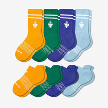 Load image into Gallery viewer, Youth Solids Calf & Ankle Sock 8-Pack