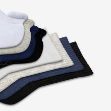 Load image into Gallery viewer, Youth Solids Calf & Ankle Sock 8-Pack