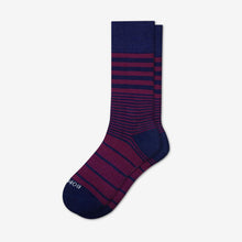 Load image into Gallery viewer, Men's Stripe Dress Calf Socks
