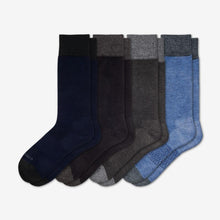 Load image into Gallery viewer, Men's Dress Over the Calf Solid Sock 4-Pack

