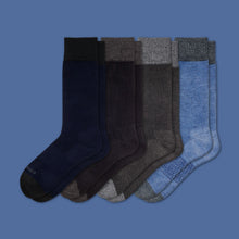 Load image into Gallery viewer, Men's Dress Over the Calf Solid Sock 4-Pack
