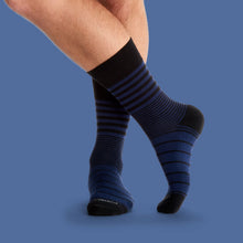 Load image into Gallery viewer, Men's Stripe Dress Calf Socks
