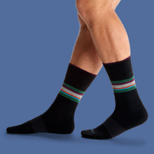 Load image into Gallery viewer, Men's Stripe Dress Calf Socks
