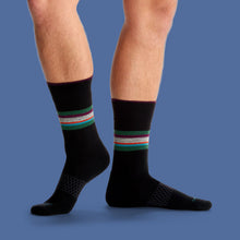 Load image into Gallery viewer, Men's Stripe Dress Calf Socks
