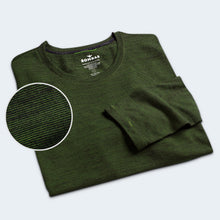Load image into Gallery viewer, Men's Merino Wool Crew Neck Long Sleeve T-Shirt
