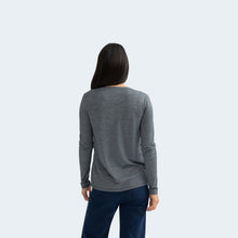 Load image into Gallery viewer, Women's Merino Wool Crew Neck Long Sleeve T-Shirt
