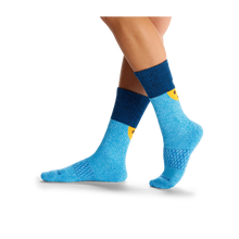 Load image into Gallery viewer, Women's Sesame Street Cookie Monster Colorblock Socks
