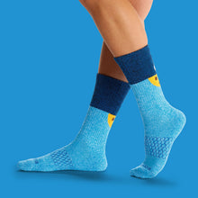 Load image into Gallery viewer, Women's Sesame Street Cookie Monster Colorblock Socks
