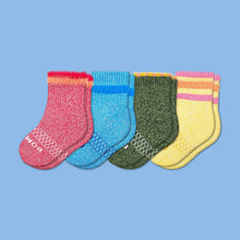 Load image into Gallery viewer, Toddler Sesame Street Fuzzy Calf Sock 4-Pack
