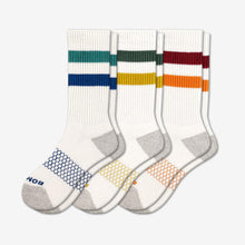 Load image into Gallery viewer, Men's Vintage Stripe Calf Sock 3-Pack
