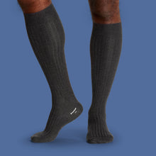 Load image into Gallery viewer, Men's Ribbed Dress Over the Calf Sock 8-Pack
