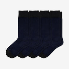 Load image into Gallery viewer, Men's Dress Over the Calf Solid Sock 4-Pack
