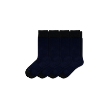 Load image into Gallery viewer, Men's Dress Over the Calf Solid Sock 4-Pack
