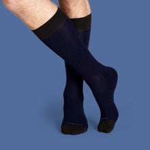 Load image into Gallery viewer, Men's Dress Over the Calf Solid Sock 4-Pack
