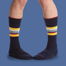 Load image into Gallery viewer, Men's Stripe Dress Calf Socks
