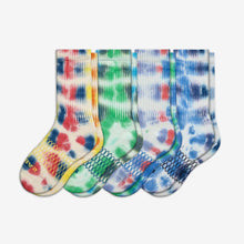 Load image into Gallery viewer, Youth Color Swatch Tie Dye Calf Sock 4-Pack
